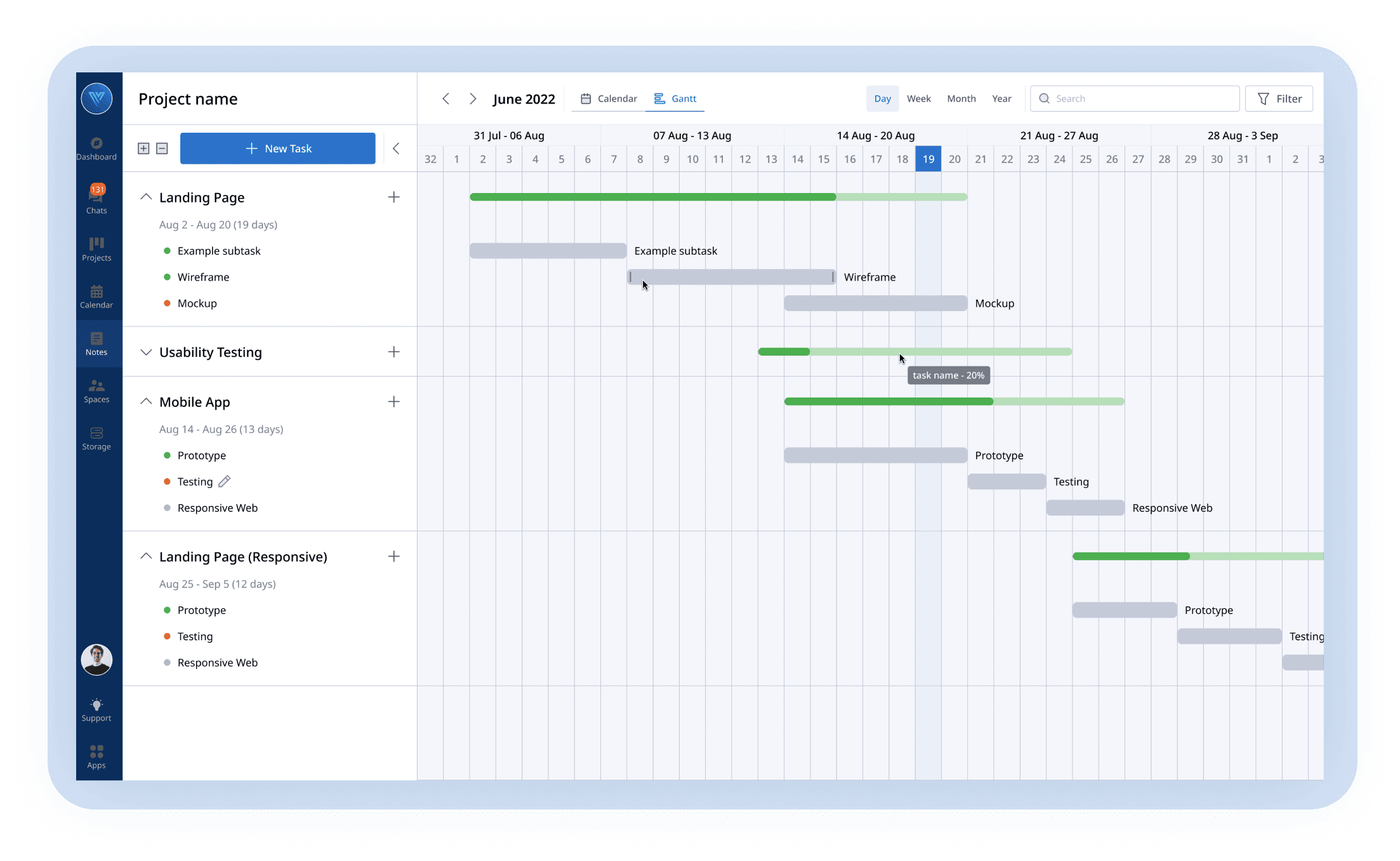 Gantt Chart Illustration
