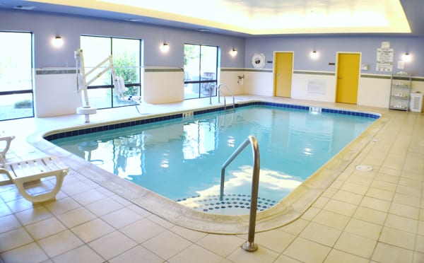 Bright pool area at Comfort Suites Southington-Cheshire
