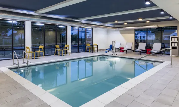 Indoor pool with natural lighting at Home2 Suites East Haven