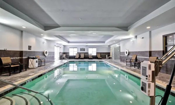 Skylit indoor pool at Homewood Suites Southington