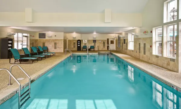 Cozy indoor pool at Residence Inn Springfield Chicopee